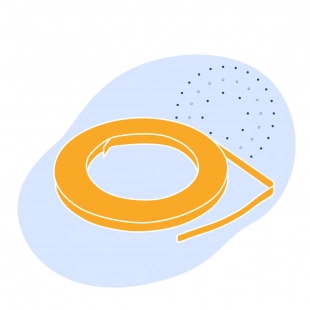 Лента с полимерным покрытием 0.85 мм ПВДФ ГОСТ 34180-2017