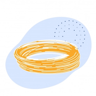 Канат одинарной свивки ЛК-О 5.5 мм ГОСТ 3062-80