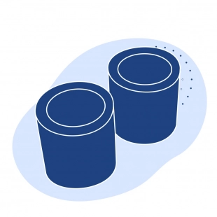 Капролоновая втулка 290х1400 мм белая ПА 6