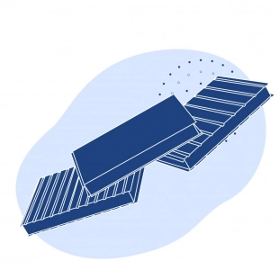 Кровельная сэндвич-панель пенополиуретан 160х1126(1000) мм