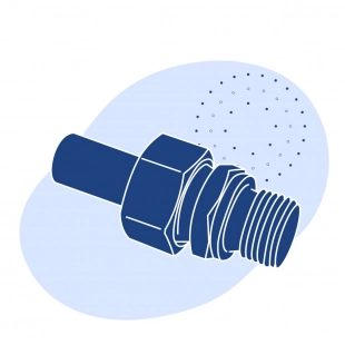 Штуцер ДУ 50 мм под сварку с гайкой 2Д (Упаковка 4 шт)