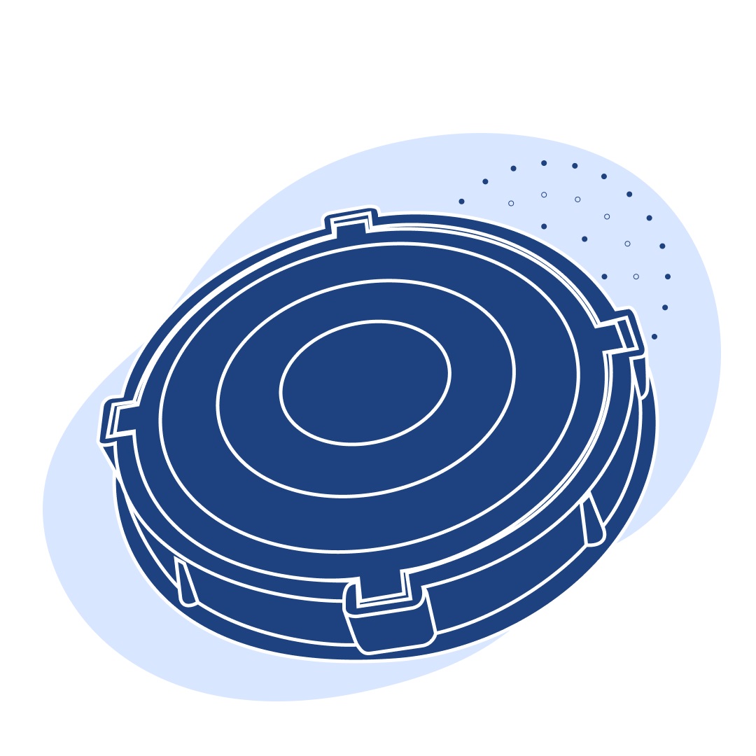 Люк полимерно-песчаный 73 мм 1.5 т 60 кг