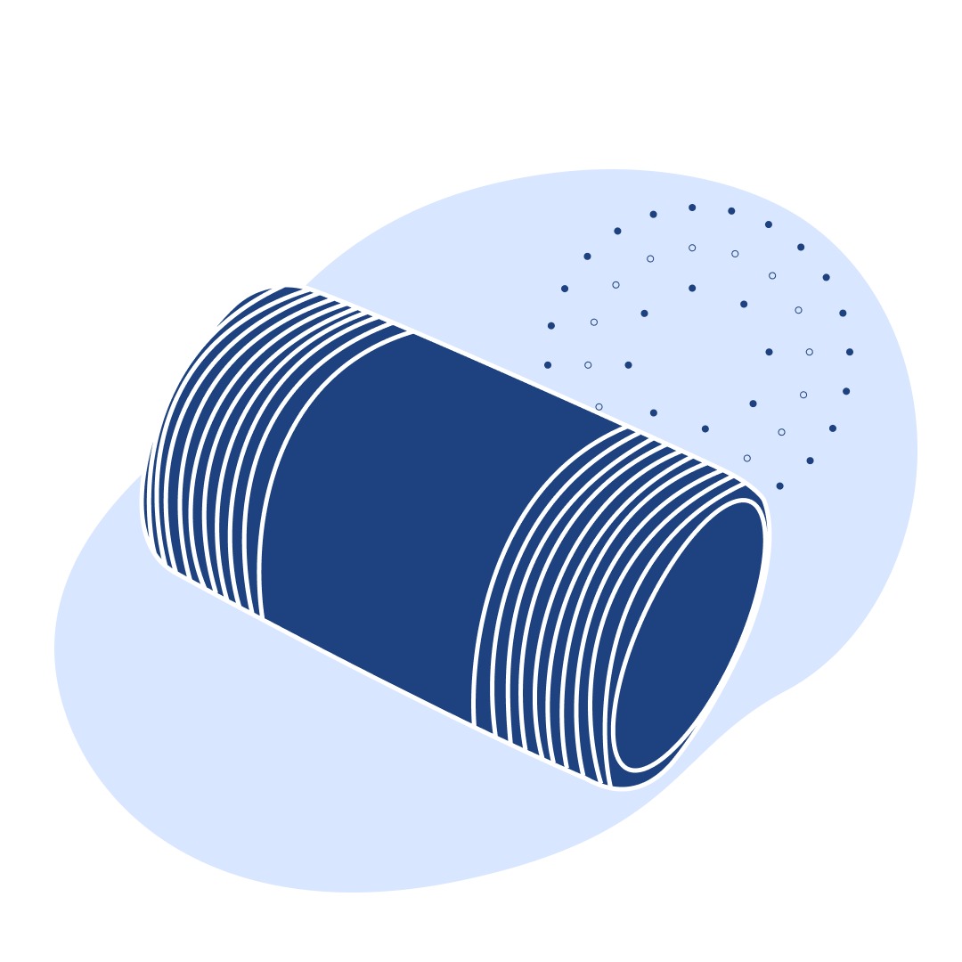 Сгон стальной Ду 40 мм 1 1/2 дюйм ГОСТ 8969-75